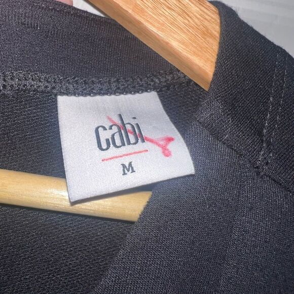 CAbi Downtown Sleeveless Wide Leg Jersey Jumpsuit in Black Size Medium EUC - Picture 6 of 8